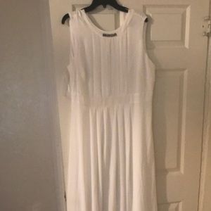 SOLD!!Brand New formal white sleeveless dress